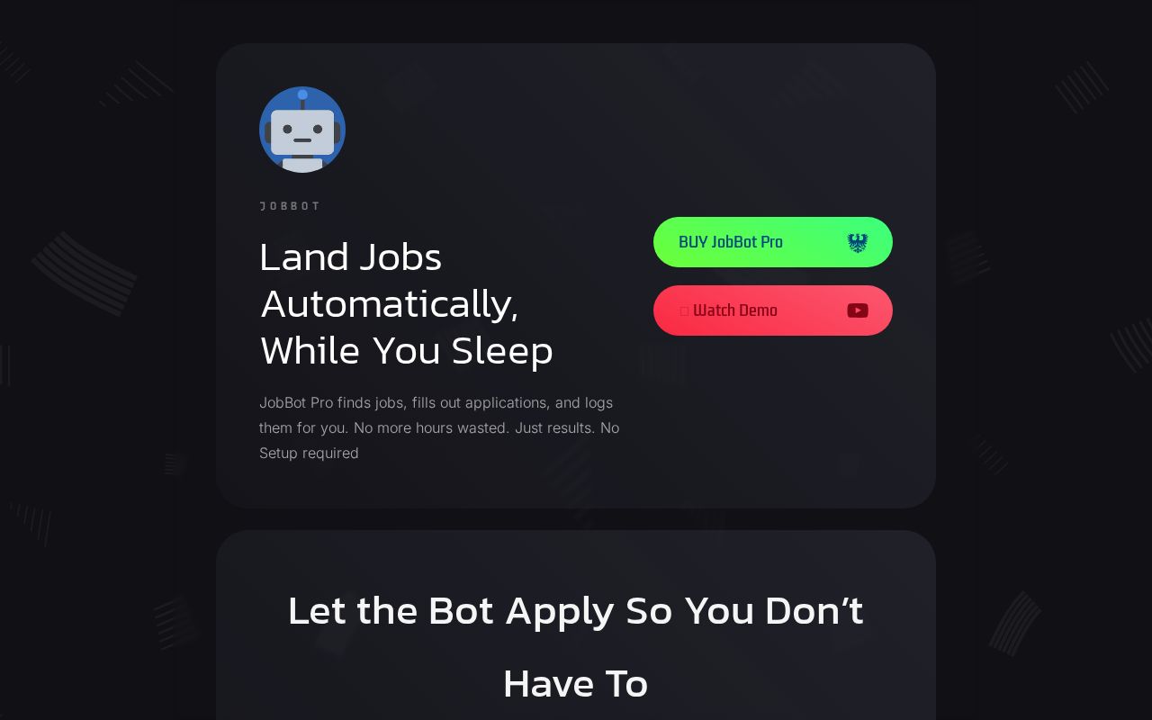 JobBotPro – Auto-Apply to Jobs With AI